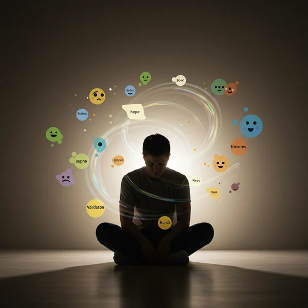 Person reflecting on emotions after receiving ACE score