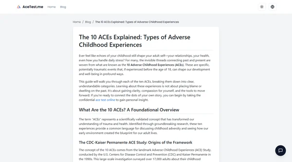 The 10 ACEs Explained: Types of Adverse Childhood Experiences