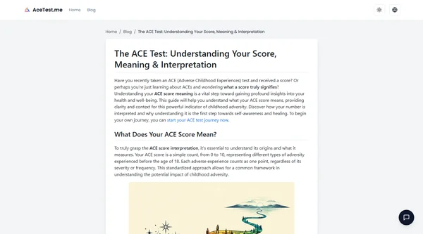The ACE Test: Understanding Your Score, Meaning & Interpretation