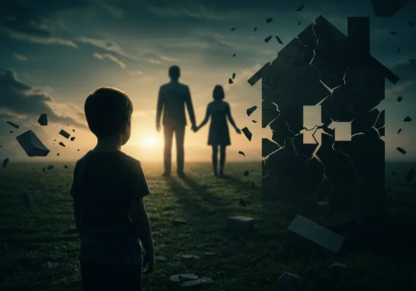 Child experiencing family separation and household change