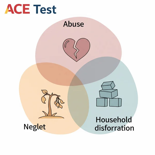 Abstract ACE Test categories: abuse, neglect, dysfunction.